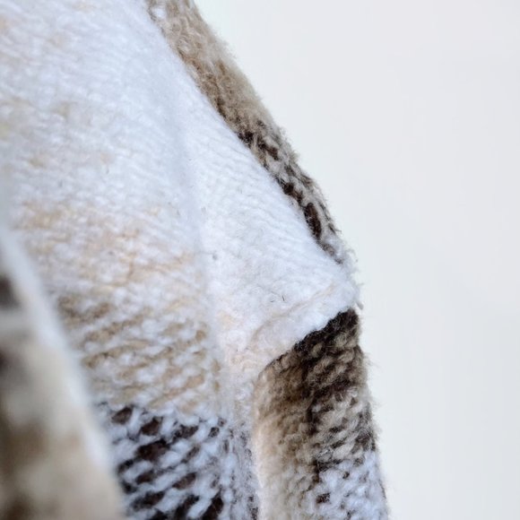 ⚡️SOLD⚡️ joie windowpane plaid woven long shirt jacket - size medium - Picture 6 of 7